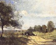 Jean Baptiste Camille  Corot THe Wagon oil on canvas
